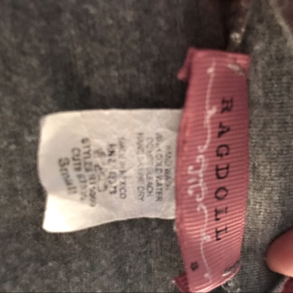 Ragdoll Front Tie Blessed Short Sleeve Tee-S - Picture 11 of 12